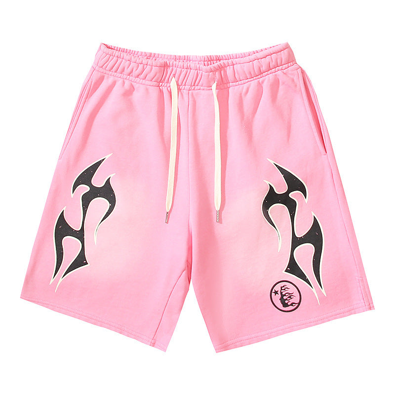 Hellstar Series Terry Fleece Drawstring Shorts – Unisex