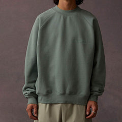 FOG Essentials Silicone Print Fleece Crewneck Sweatshirt – 23SS American Streetwear
