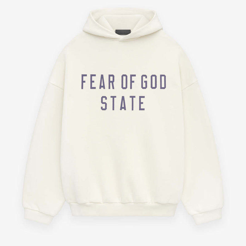FOG Essentials Fleece Pullover Hoodie – 2024FW Unisex American Streetwear