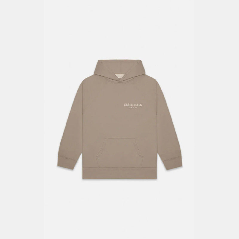FOG Essentials Velvet Flocked Pullover Hoodie – 22SS American Streetwear