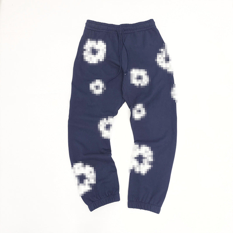3D Puff Print Pullover Hoodie & Sweatpants – Relaxed Unisex American Streetwear