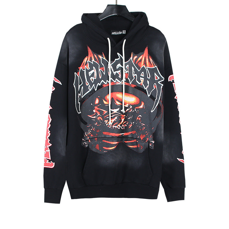 HELLSTAR NFC Washed Vintage Oversized Hoodie — Unisex Streetwear