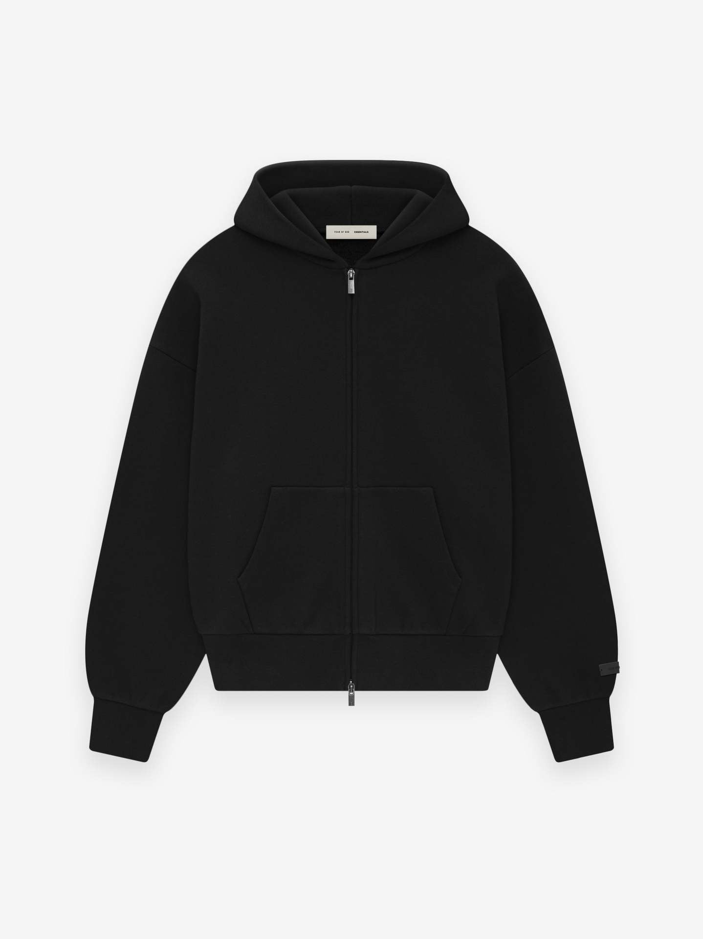 FOG Essentials Oversized Drop Shoulder Zip-Up Hoodie – Spring 2025 American Streetwear