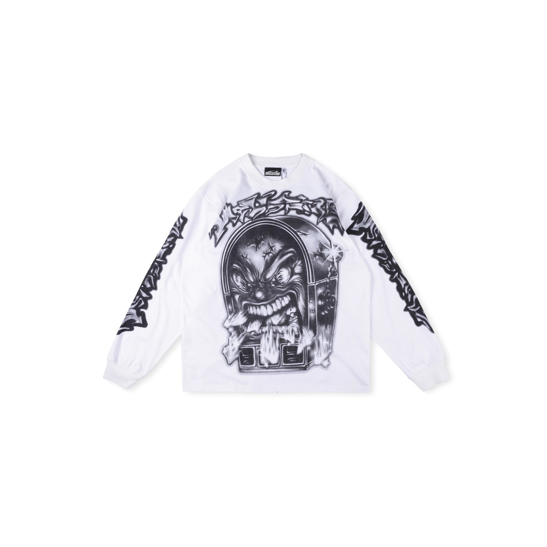 2025 Hellstar Streetwear Hip-Hop Long Sleeve Tee – Unisex