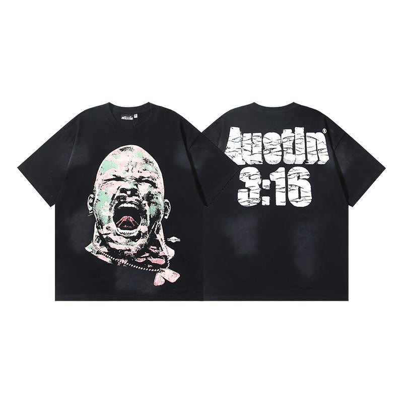 Hellstar Washed Graphic Oversized Tee – Unisex