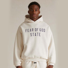 FOG Essentials Fleece Pullover Hoodie – 2024FW Unisex American Streetwear