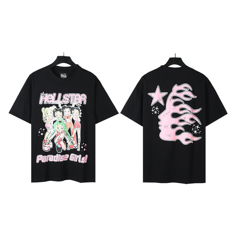 Hellstar Oversized Cotton Streetwear Tee – Unisex