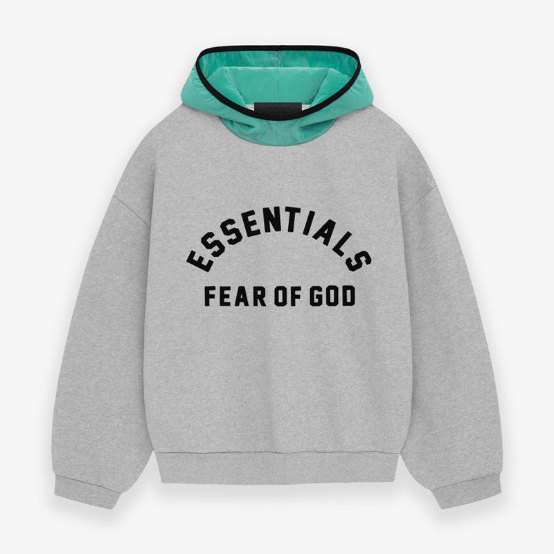 FOG Essentials Color Block Fleece Pullover Hoodie – 24SS American Streetwear