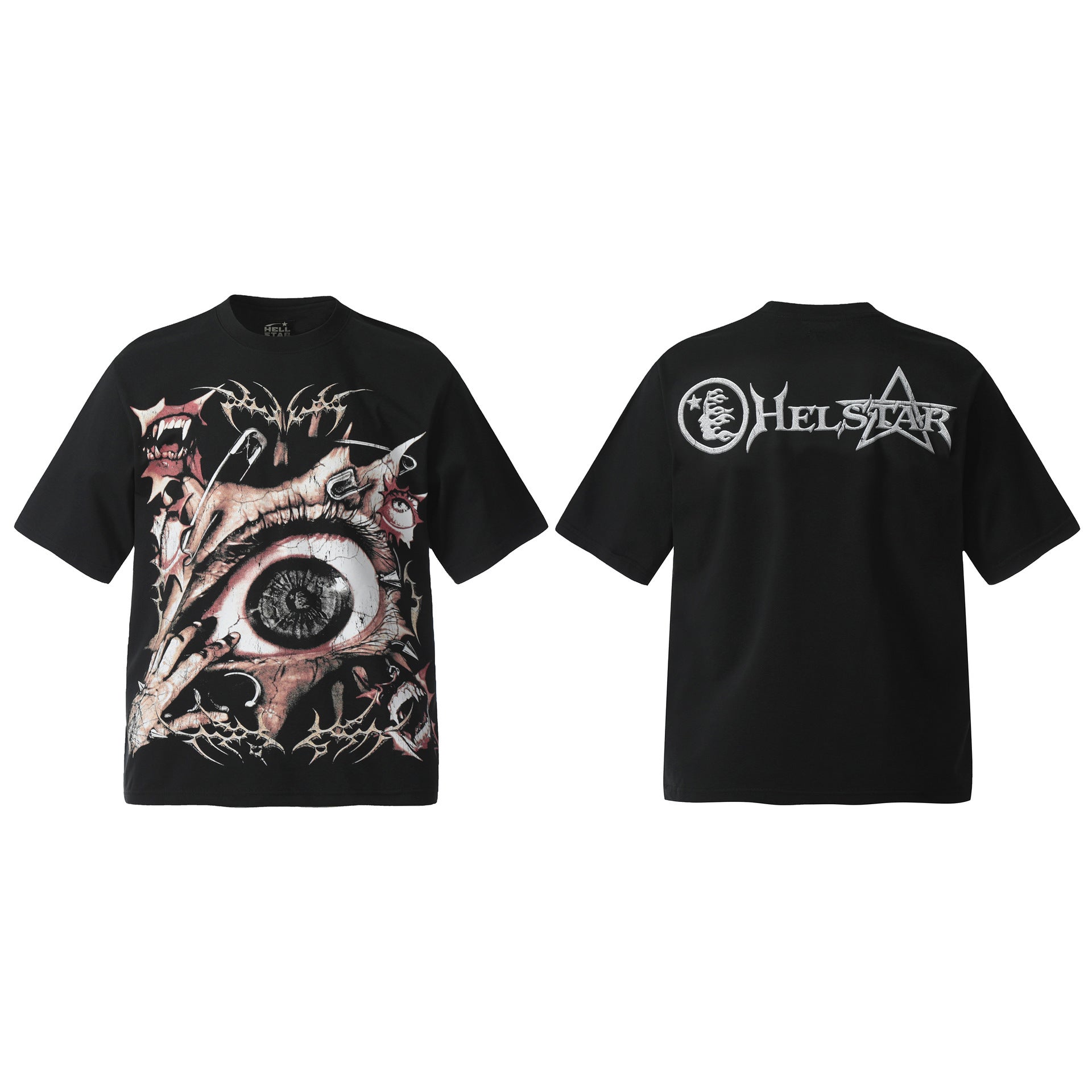 HELLSTAR Vintage Graphic Print Oversized Tee – Unisex Streetwear