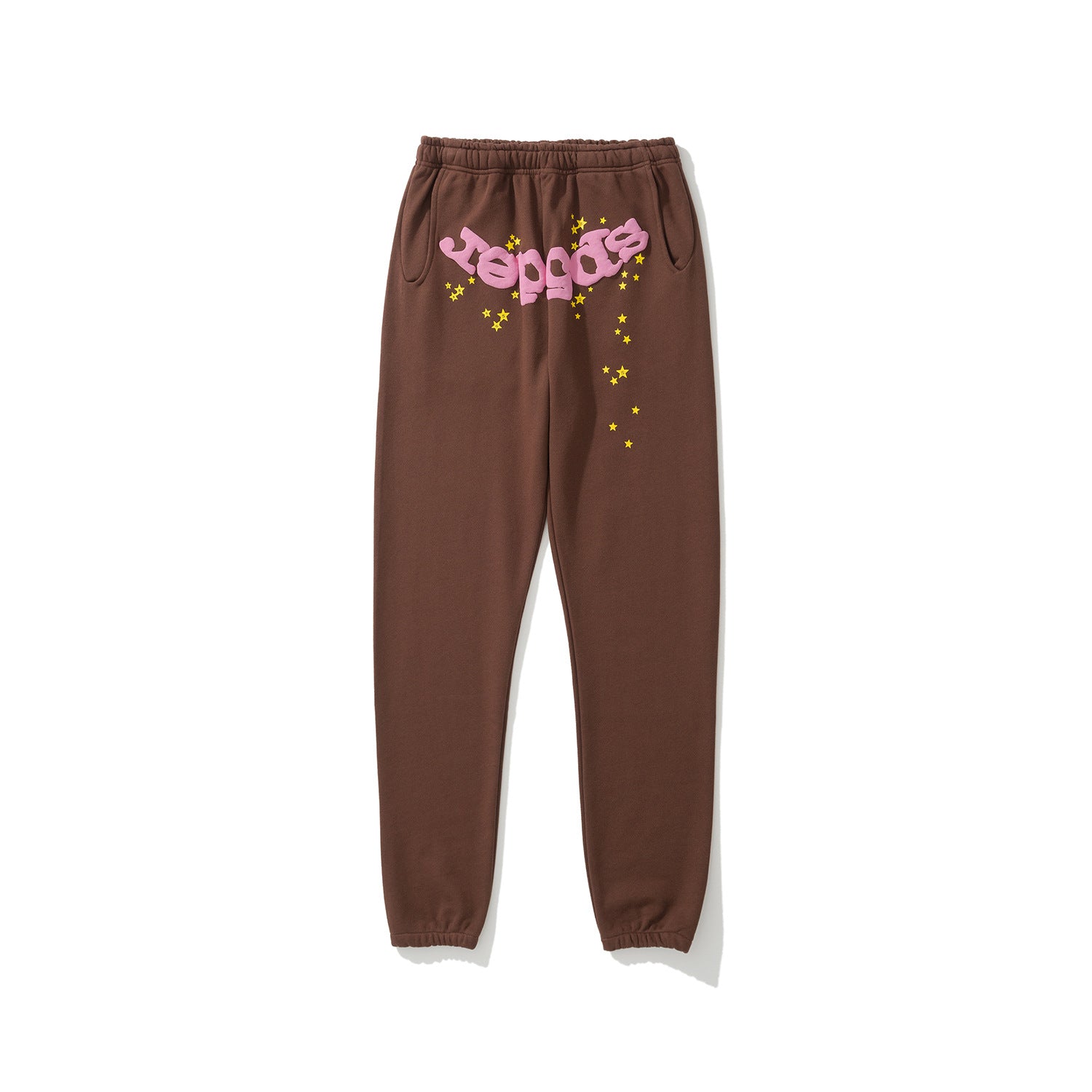 Sp5der 555555 Rhinestone Bubble Letter Spider Web Hoodie & Sweatpants