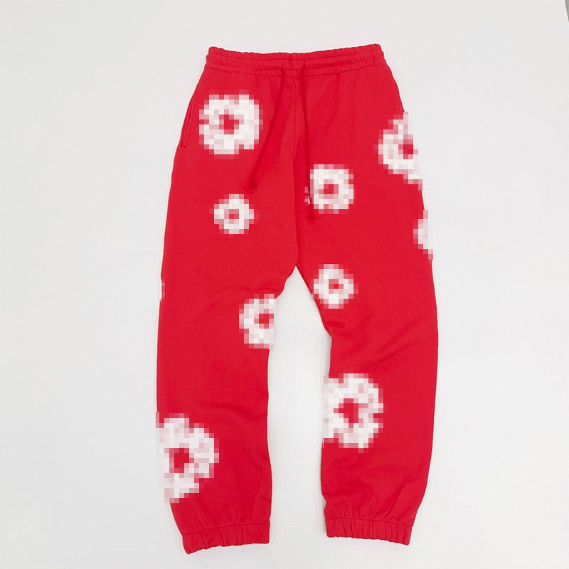 3D Puff Print Pullover Hoodie & Sweatpants – Relaxed Unisex American Streetwear