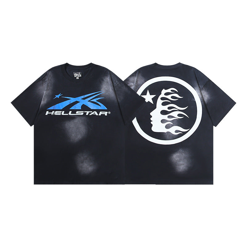 Vintage Washed Oversized Graphic Tee – Unisex American Streetwear
