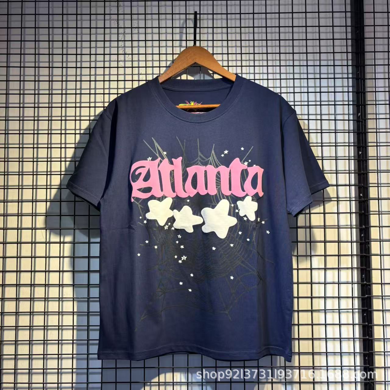 Sp5der Spider Web Bubble Letter Graphic Tee