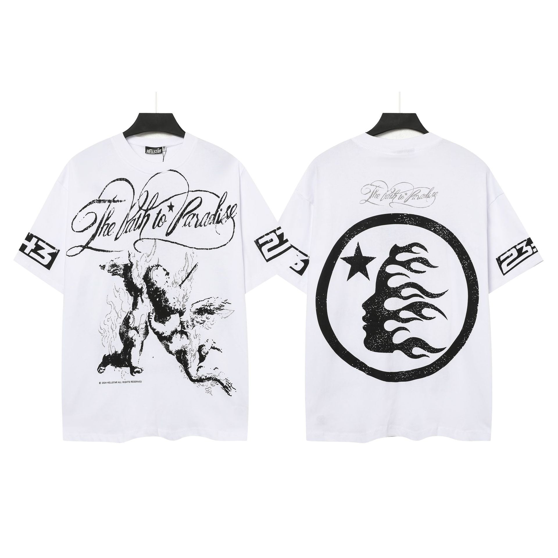 HELL Vintage Washed Graphic Tee – Oversized Unisex Short Sleeve T-Shirt