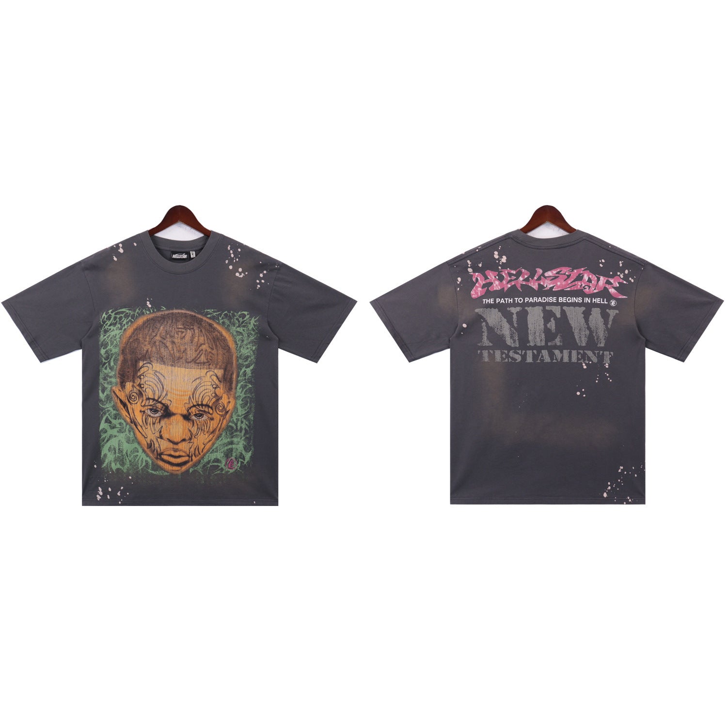 Hellstar Washed Graphic Oversized T-Shirt – Unisex Streetwear
