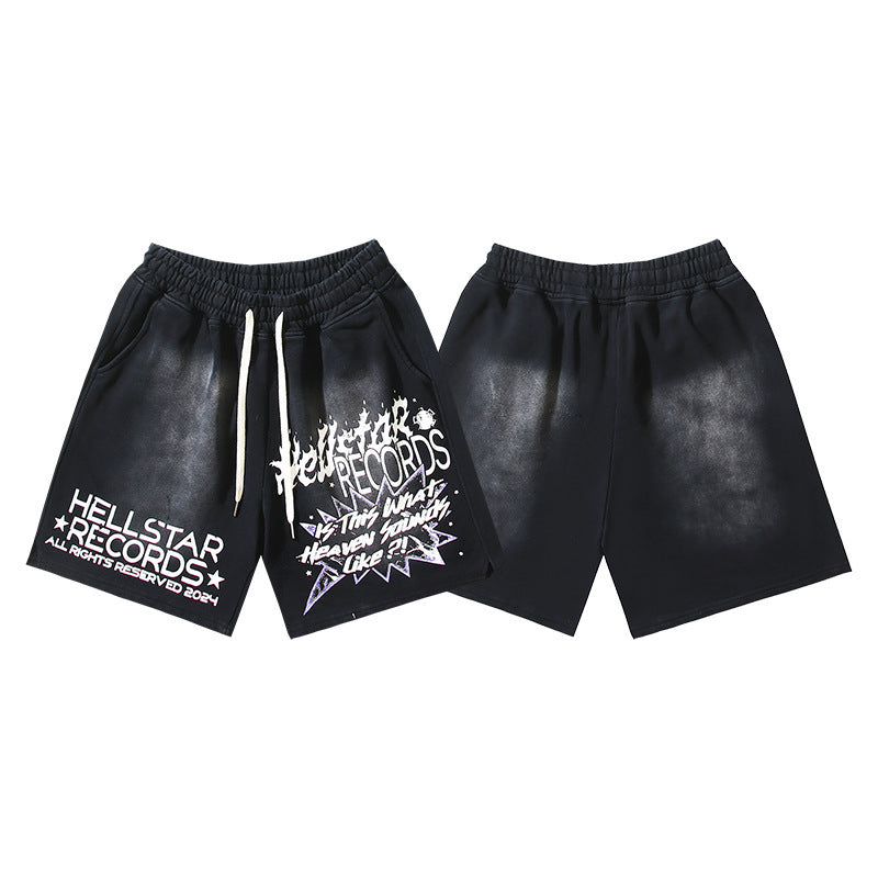 Hellstar Series Terry Fleece Drawstring Shorts – Unisex