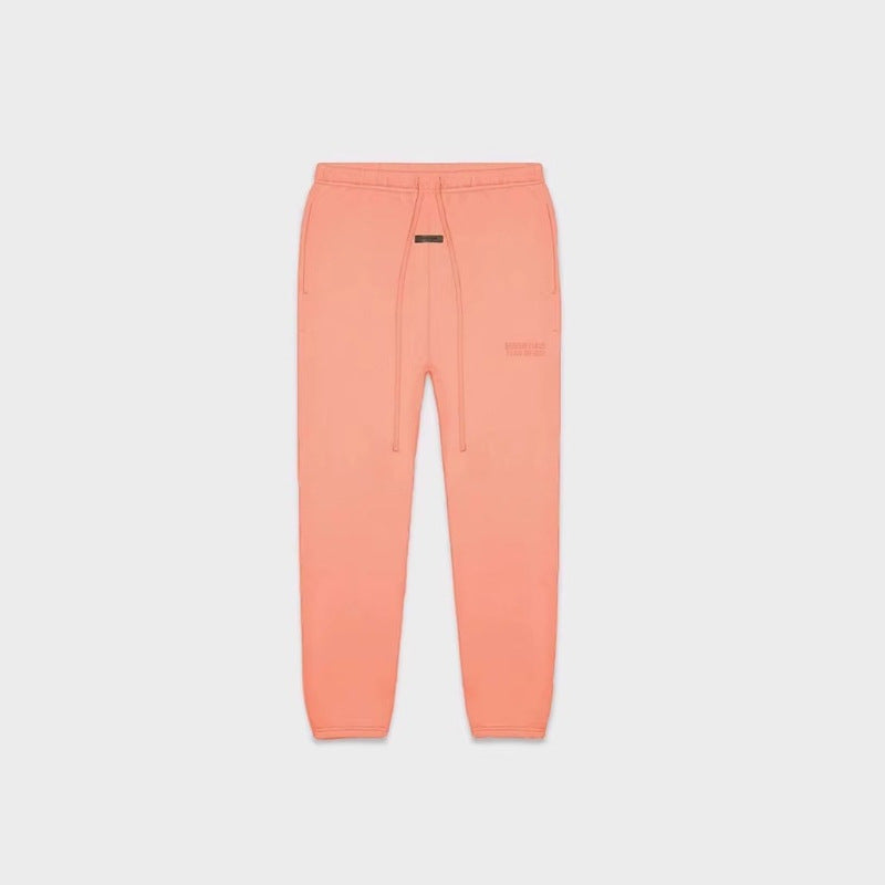 FOG Essentials Flocked Print Fleece Jogger Sweatpants – 2022FW Unisex American Streetwear