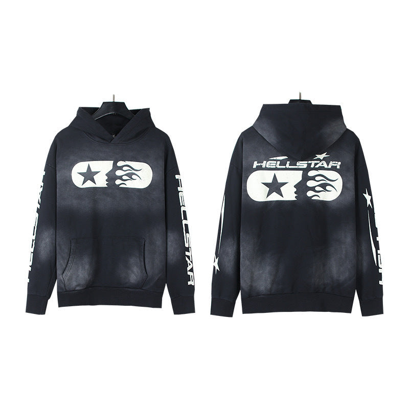 Hellstar Vintage Washed Oversized Hoodie & Sweatpants Set – Unisex American Streetwear
