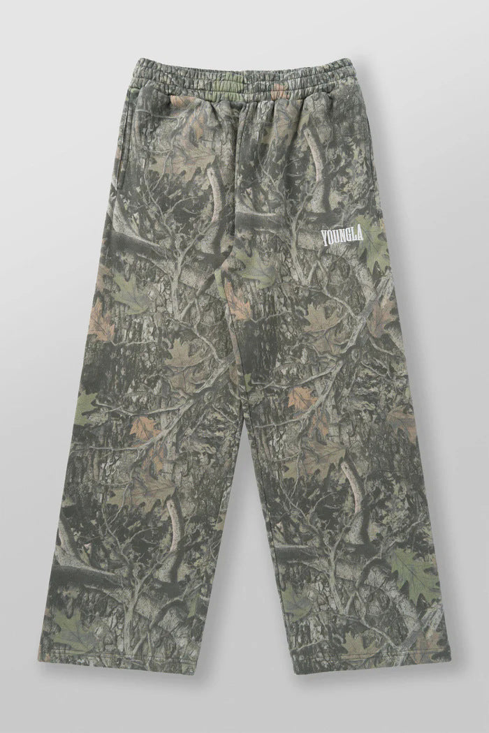 Men's Camo Stretch Straight Leg Joggers – Breathable Athletic Pants