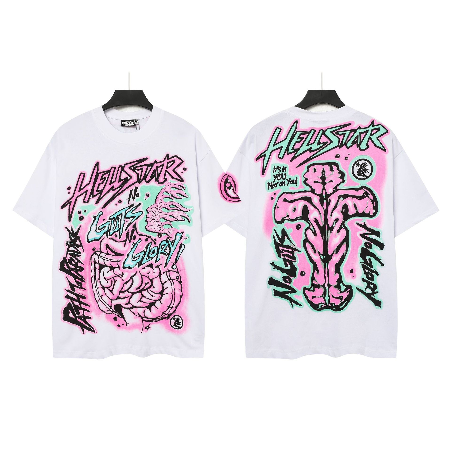 HELL Vintage Washed Graphic Tee – Oversized Unisex Short Sleeve T-Shirt