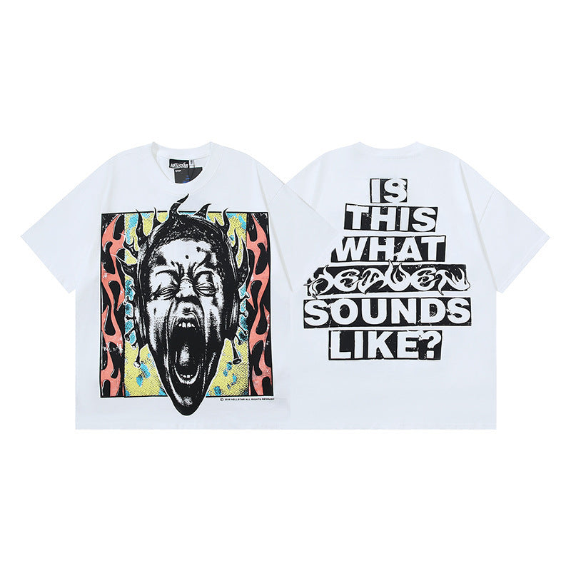 Hellstar Washed Graphic Oversized Tee – Unisex