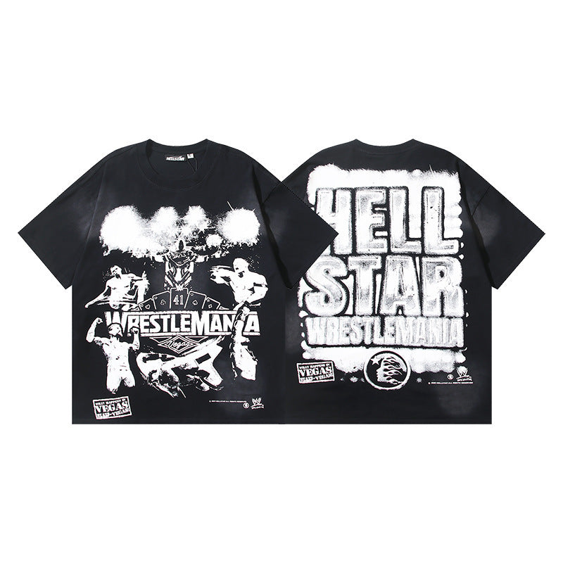Hellstar Washed Graphic Oversized Tee – Unisex