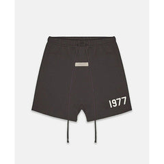 Essentials 1977 Flocked Print Shorts – 2022SS Unisex American Streetwear