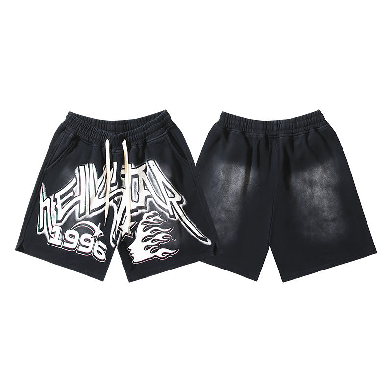 Hellstar Series Terry Fleece Drawstring Shorts – Unisex