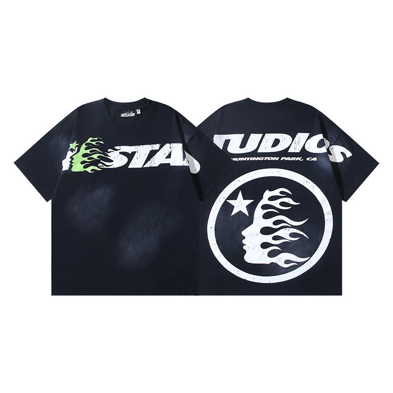 Hellstar Washed Graphic Oversized Tee – Unisex