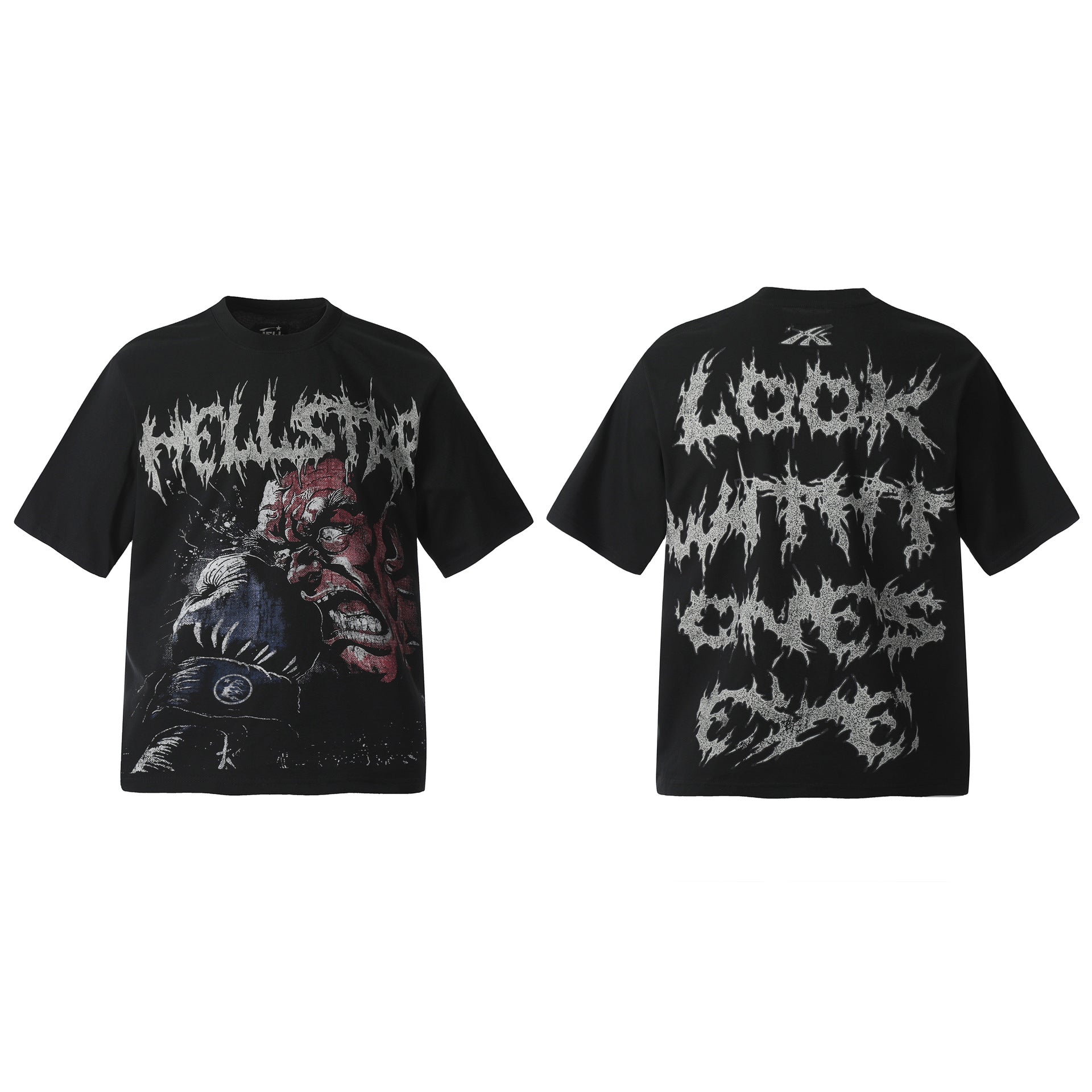 Vintage Washed Distressed Graphic Tee – Oversized Unisex Short Sleeve T-Shirt