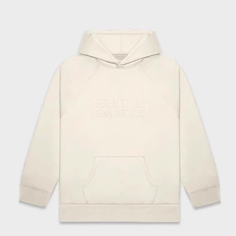 FOG Essentials Flocked Logo Pullover Hoodie – 2022FW Unisex American Streetwear