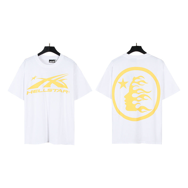HELLSTAR 2025 SS Washed Vintage Graphic Tee — Unisex Oversized Streetwear