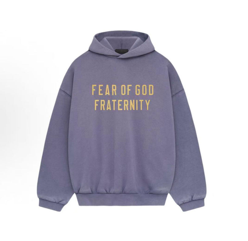 FOG Essentials Fleece Pullover Hoodie – 2024FW Unisex American Streetwear