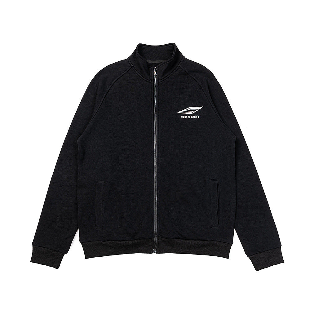 25ss High Quality SP5DER American Streetwear Rhinestone Foam Letter Spider Web Hoodie (Unisex)