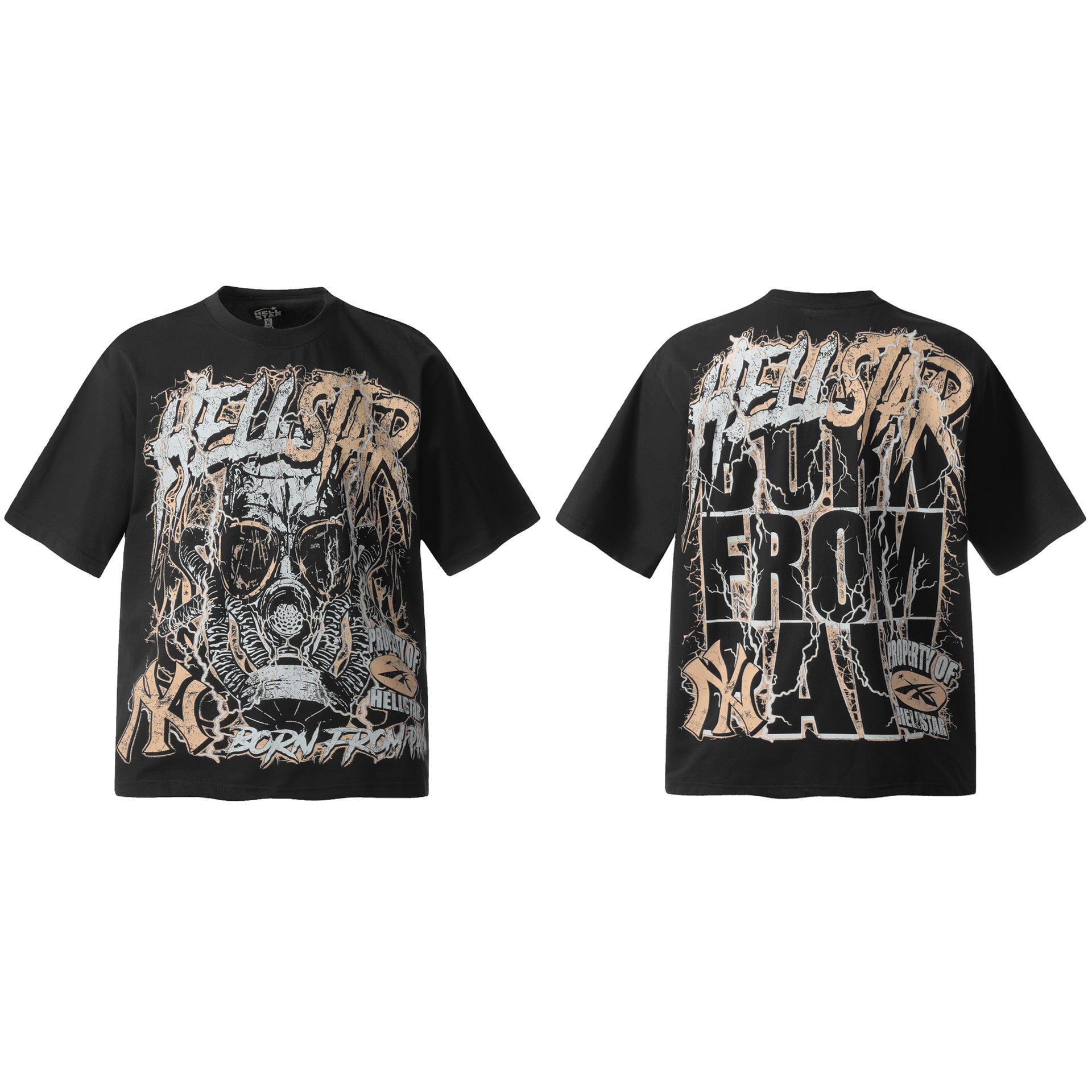 HELLSTAR Vintage Graphic Print Oversized Tee – Unisex Streetwear