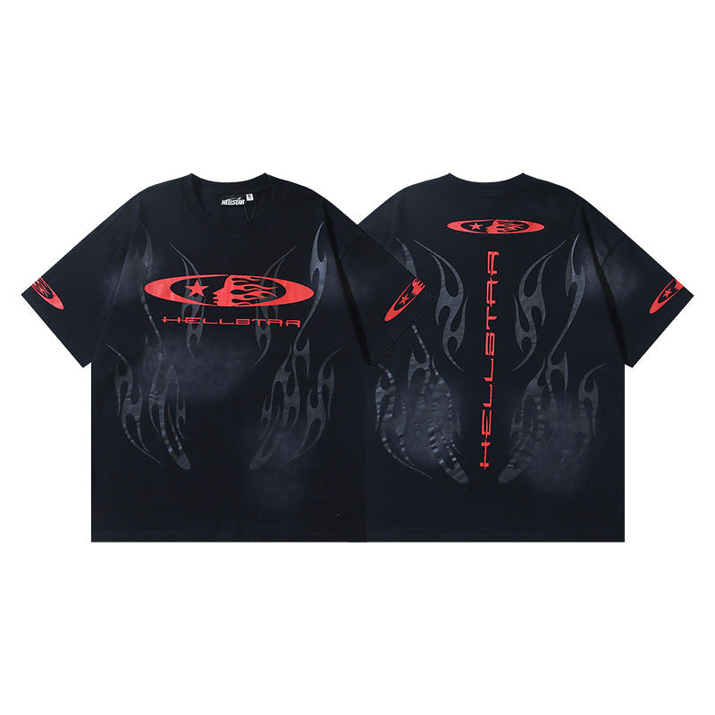 Hellstar Washed Graphic Oversized Tee – Unisex