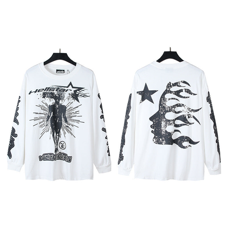 Hellstar Streetwear Oversized Long Sleeve Tee – Unisex