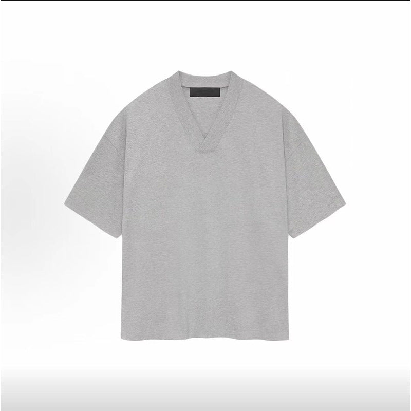FOG Essentials V-Neck Short Sleeve T-Shirt – 2024 Spring/Summer Men's Relaxed Fit