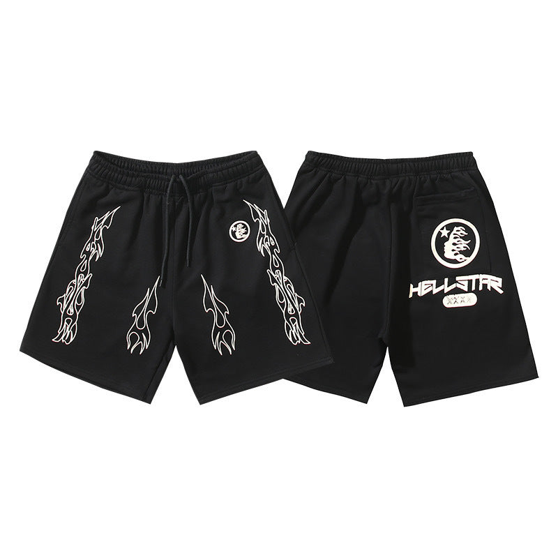 Hellstar Series Terry Fleece Drawstring Shorts – Unisex