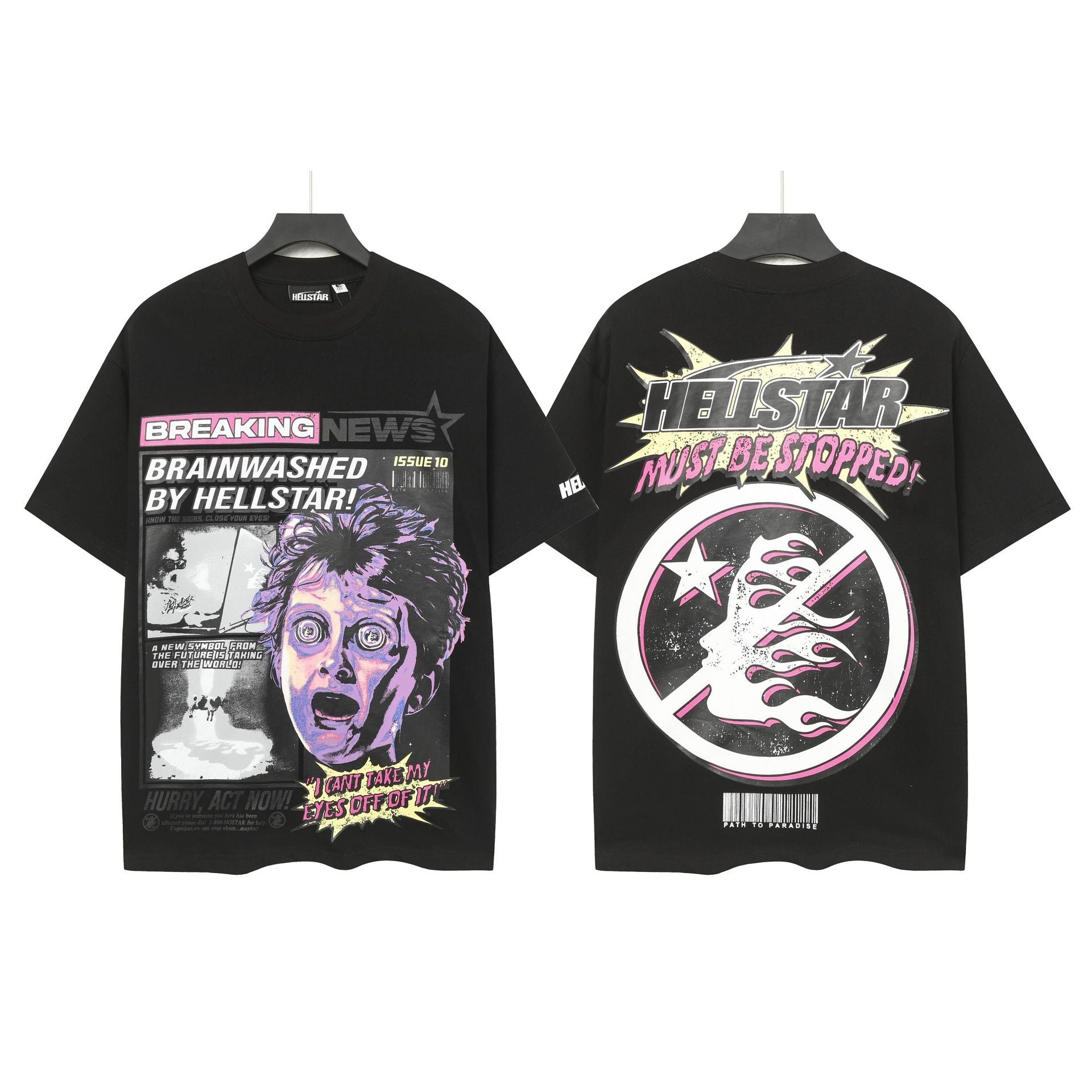 HELL Vintage Washed Graphic Tee – Oversized Unisex Short Sleeve T-Shirt