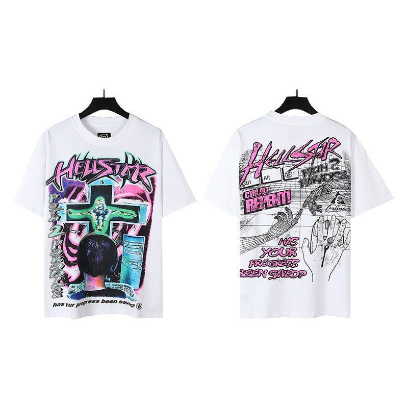Hellstar Oversized Cotton Streetwear Tee – Unisex