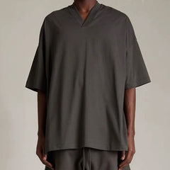 FOG Essentials V-Neck Short Sleeve T-Shirt – 2024 Spring/Summer Men's Relaxed Fit