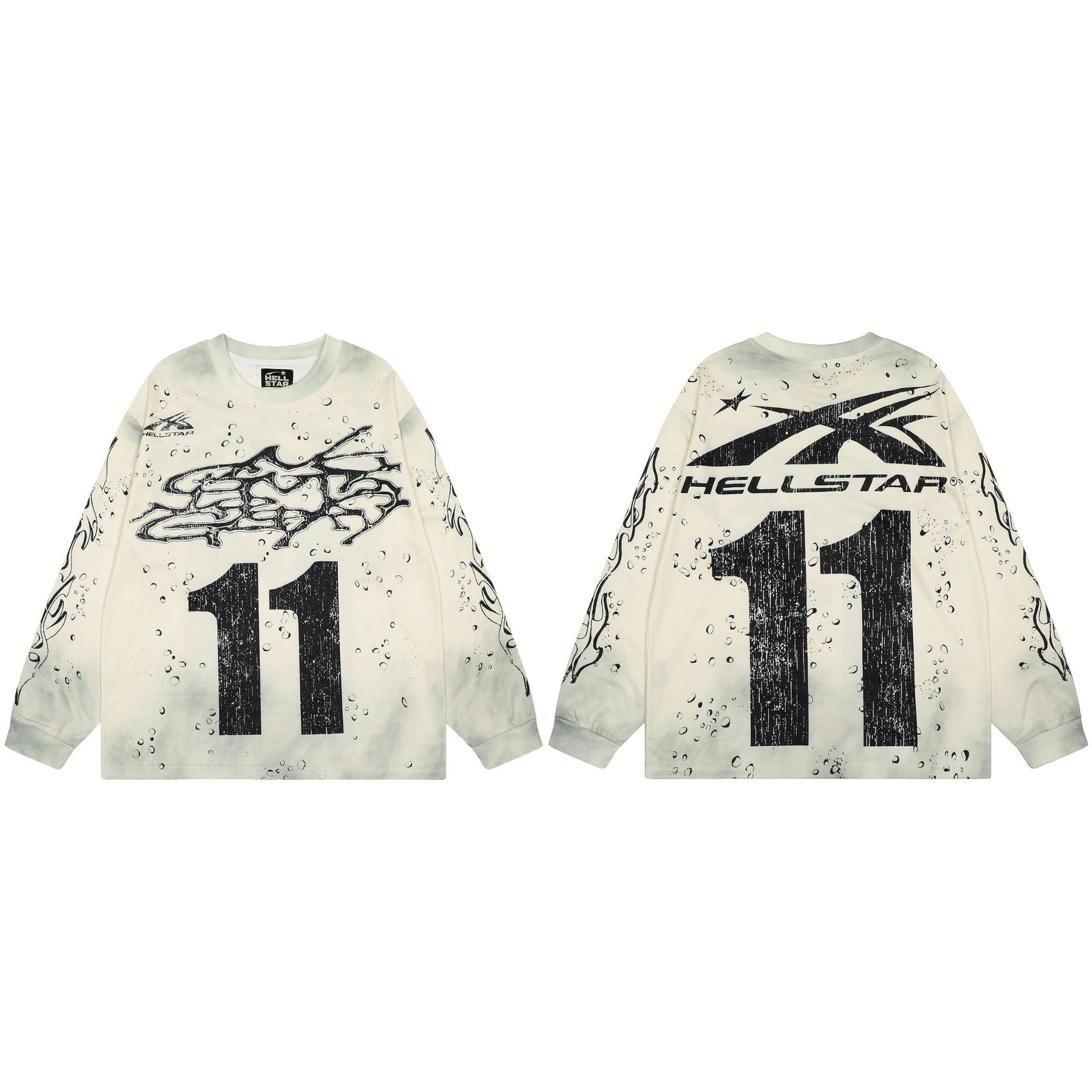 Hellstar Long Sleeve Graphic Sweatshirt – Fall/Winter Unisex American Streetwear