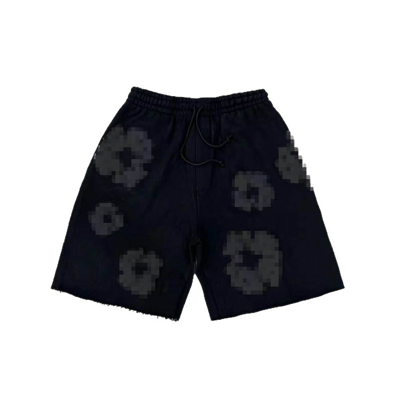 Kapok Puff Print Relaxed Shorts – High Street Unisex American Streetwear