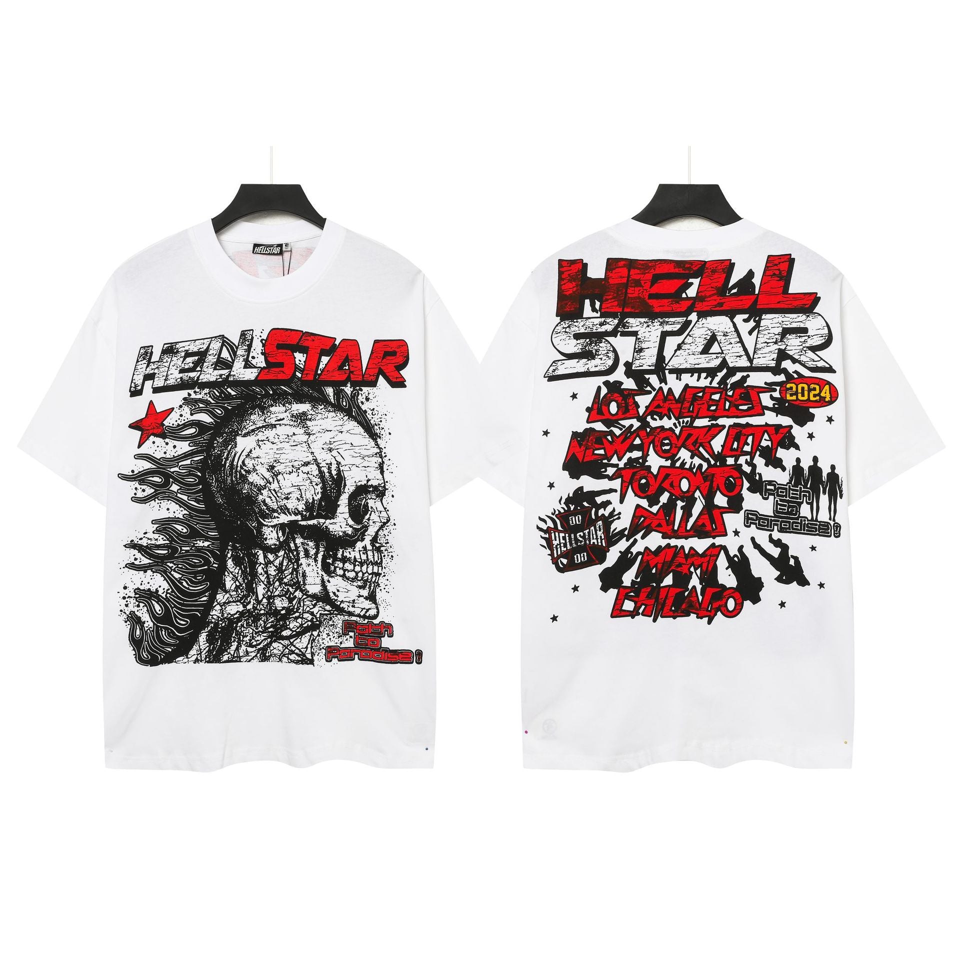 HELL Vintage Washed Graphic Tee – Oversized Unisex Short Sleeve T-Shirt