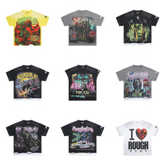 RoughPlay NYC Distressed Rhinestone Graphic Tee