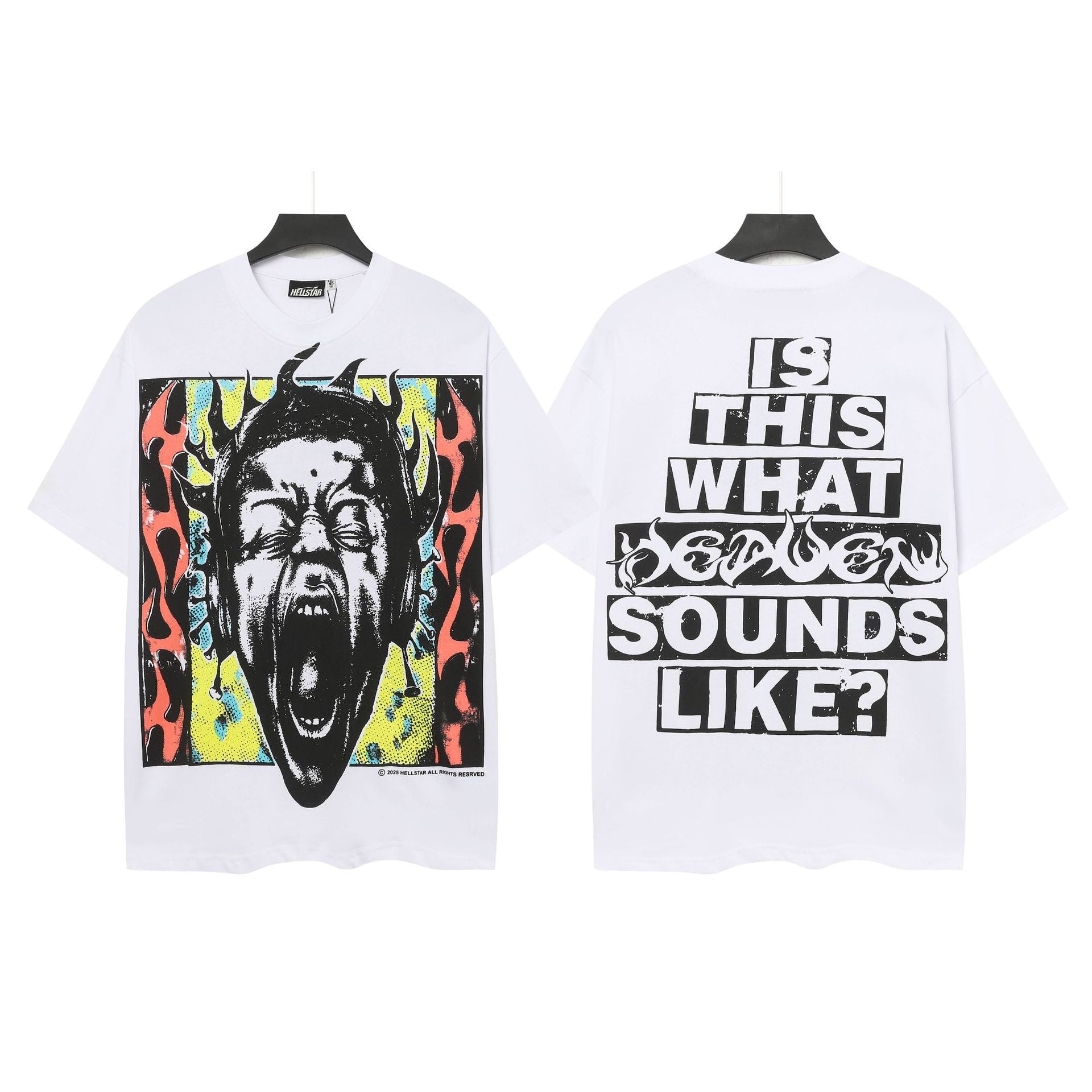 HELL Vintage Washed Graphic Tee – Oversized Unisex Short Sleeve T-Shirt