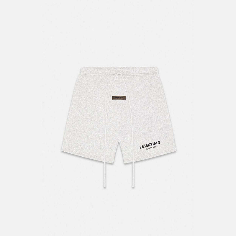 Essentials Flocked Print Fleece Shorts – 2022SS Unisex American Streetwear