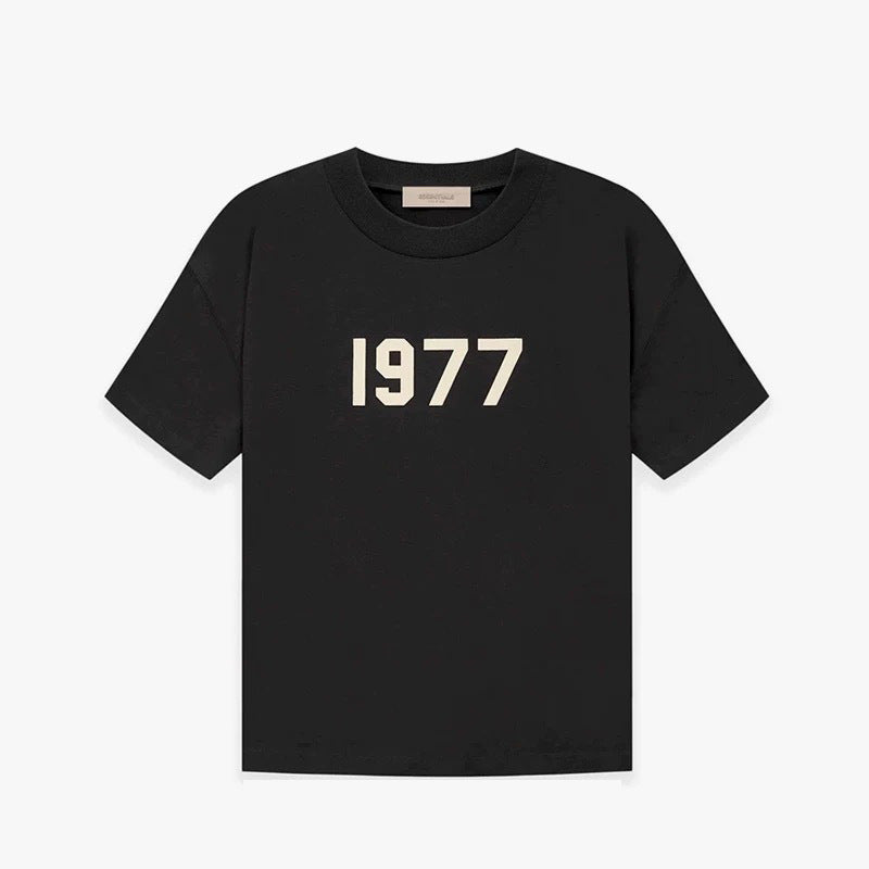 FOG Essentials 1977 Flocked Print Short Sleeve T-Shirt – 2022SS Unisex Streetwear