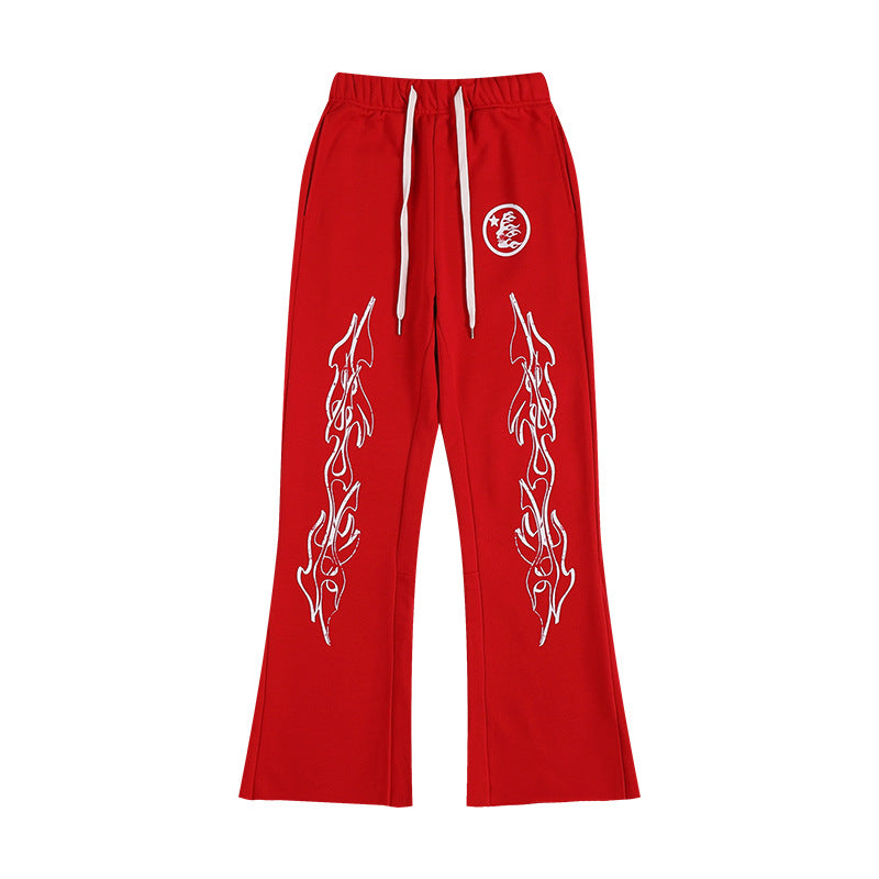 HELLSTAR 25SS American Streetwear Heavyweight Terry Graphic Hoodie & Sweatpants Set